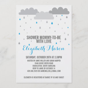 Invitation Douche avec le baby shower d'amour