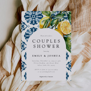 Invitation Douche de citron d'agrumes de Positano pour couple