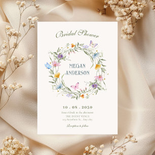 Invitation Douche de la couronne de fleurs