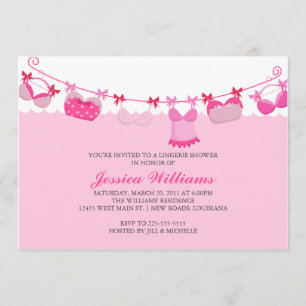 Invitation Douche de lingerie