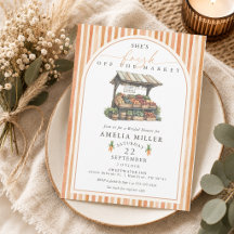 Douche de mariage aquarelle d'automne Frais du mar
