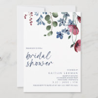 Douche de Mariée Bourdon & Fleur Sauvage Bleue