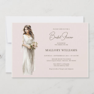 Invitation Douche de mariée moderne