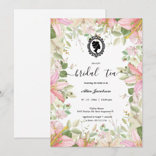 Invitation douche de nuptiale à fleurs vintages