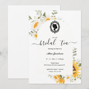 Invitation douche de nuptiale à fleurs vintages
