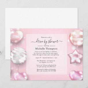 Invitation Douche de passage Rose et Or Rose