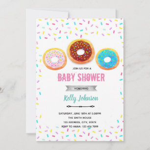 Invitation douche Donut