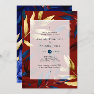 Invitation Douche Exotique Couples Forêt