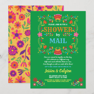 Invitation douche Fiesta par mail douche longue distance mexi