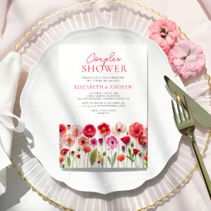 Invitation Douche fleur sauvage Couples
