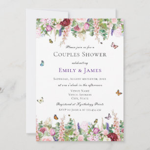 Invitation Douche Florale Couples