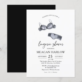 Invitation Douche Lingerie | Fête des mariées de fête de ling