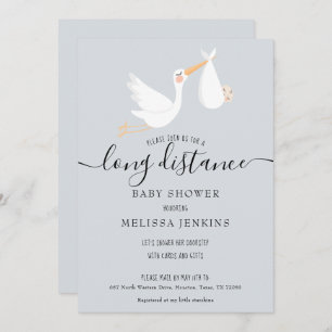 Invitation Douche Longue Distance / Sprinkings By Mail