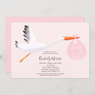 Invitation Douche mignonne de bébé d'illustration de sac de