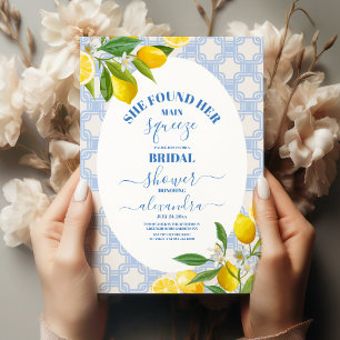 Invitation Douche nuptiale au citron Elle a trouvé son presso