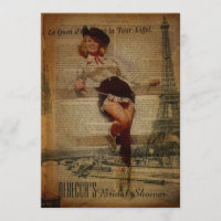 douche nuptiale de pays de cow-girl de Tour Eiffel