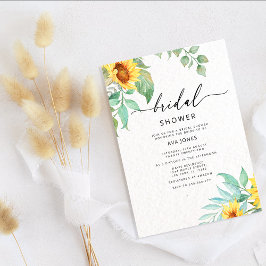 Invitation Douche nuptiale de tournesol