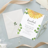 Douche nuptiale de tournesol