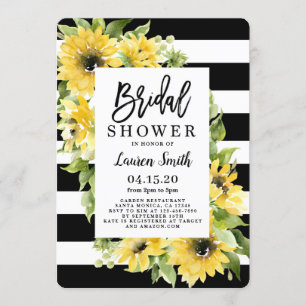 Invitation Douche nuptiale de tournesol