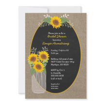 Douche nuptiale de tournesol rustique / baby showe