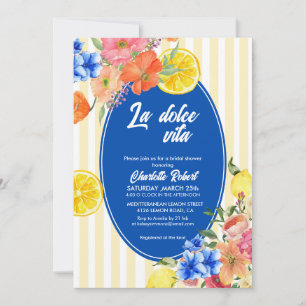 Invitation Douche nuptiale italienne au citron