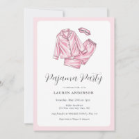 Douche nuptiale pour la fête du pyjama rose mignon