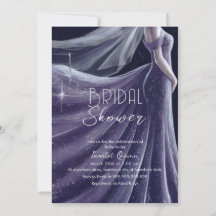 douche nuptiale pourpre mariage #3