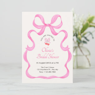 Invitation Douche nuptiale rose arc