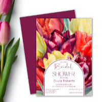 Douche nuptiale rouge ressort