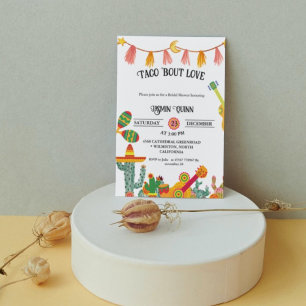 Invitation Douche nuptiale Taco 'Bout Love Cactus