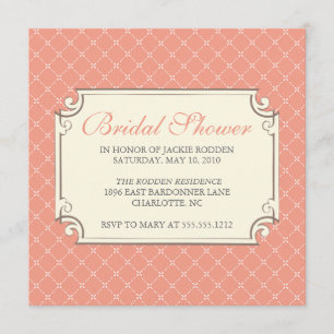 Invitation Douche nuptiale {trellis}