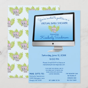 Invitation Douche Par Mail Baby Boy Blue Online