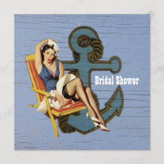 Invitation douche pour la mariée de marin