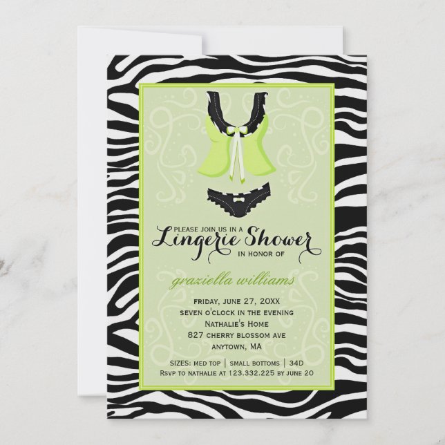 Invitation Douche sauvage de fantaisie Bachelorette de (Devant)