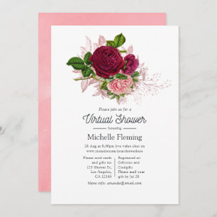 Invitation Douche vintage Shabby-Chic Virtuelle