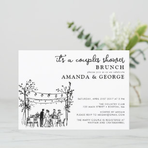 Invitation douteuse pour un brunch de douche de co