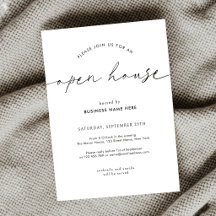 Invitation d'ouverture de maison de commerce minim