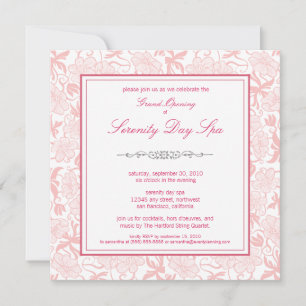 Invitation d'ouverture florale (rose)