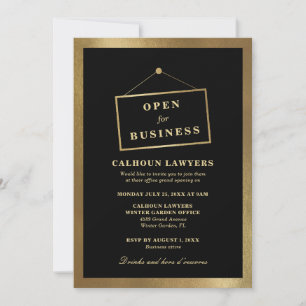 Invitation d'ouverture officielle de l'entreprise