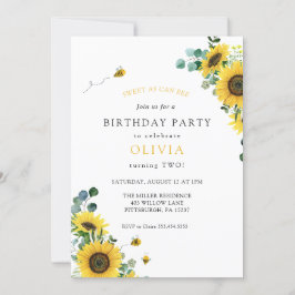 Invitation Doux comme peut Bee Anniversaire