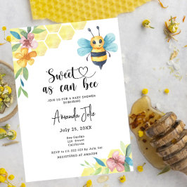 Invitation Doux comme peut être baby shower floral