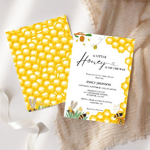 Invitation Doux comme peut être un petit baby shower de miel