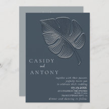 Doux feuille tropicale en relief simple