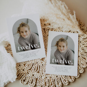 Invitation Douze Arches Photo Anniversaire