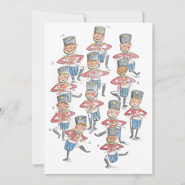 Invitation Douze batteurs tambourinant (Devant)