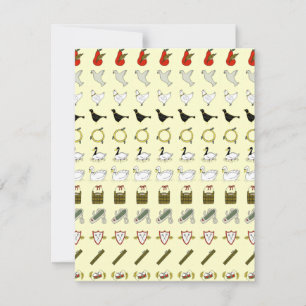 Invitation Douze jours d'invitation de Noël