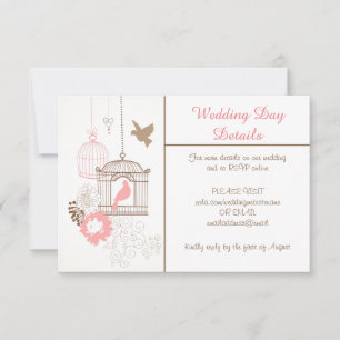 Invitation Doves & Cages - Détails du jour de mariage