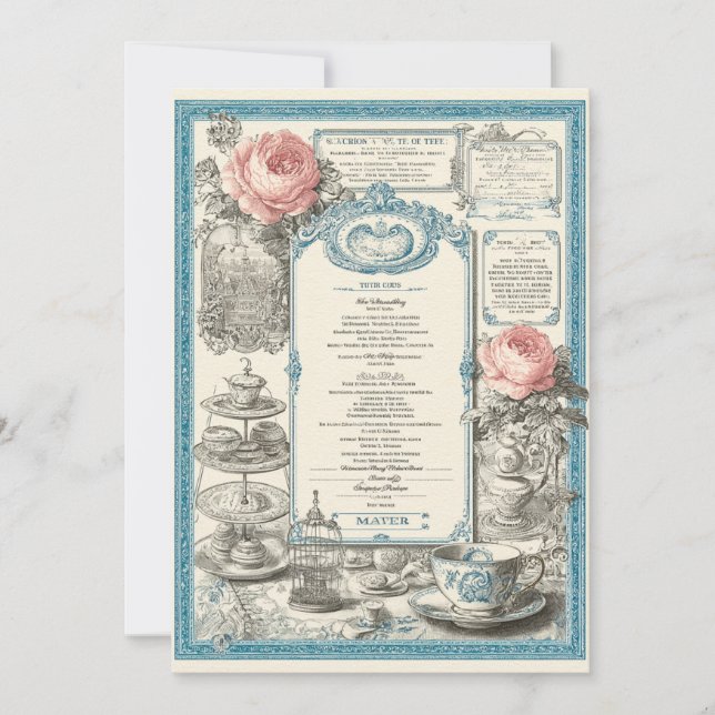 Invitation Downton Delight | Collecte appropriée (Devant)