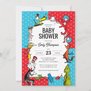 Invitation Dr. Seuss - Caractères   BABY SHOWER
