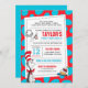 Invitation Dr Seuss | Le Chat à l'anniversaire du Casquette (Devant / Derrière)